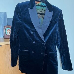 Paul Smith Navy Velvet Blazer